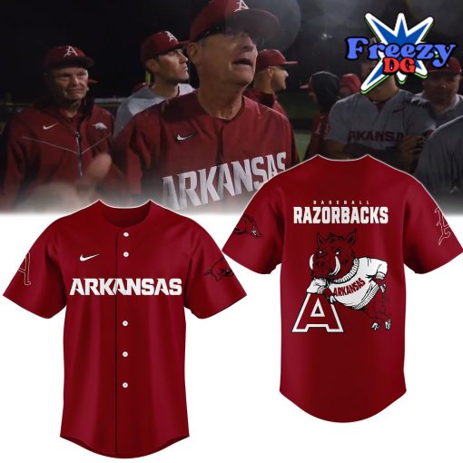 Arkansas Razorbacks Mascot Limited Edition Baseball Jersey