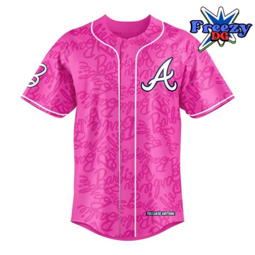 Atlanta Braves x Barbie Night Game 2024 Monogram Baseball Jersey