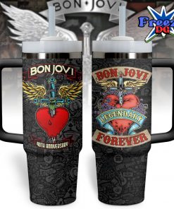 Bon Jovi 40th Anniversary Stanley Tumbler 40z