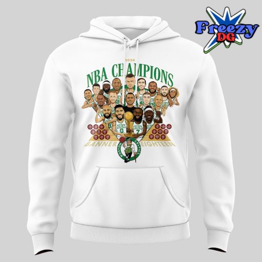 Boston Celtics 2024 NBA Champions 18 times Hoodie