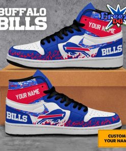 Buffalo Bills Collab Nike Custom Name Air Jordan 1