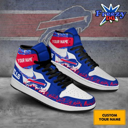 Buffalo Bills Collab Nike Custom Name Air Jordan 1