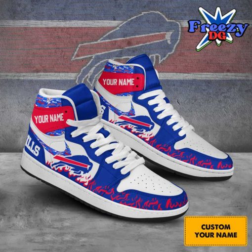 Buffalo Bills Collab Nike Custom Name Air Jordan 1