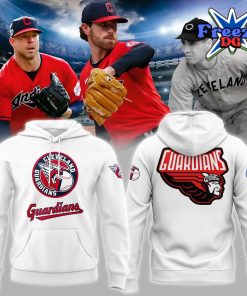 Cleveland Guardians MLB 2024 White Hoodie