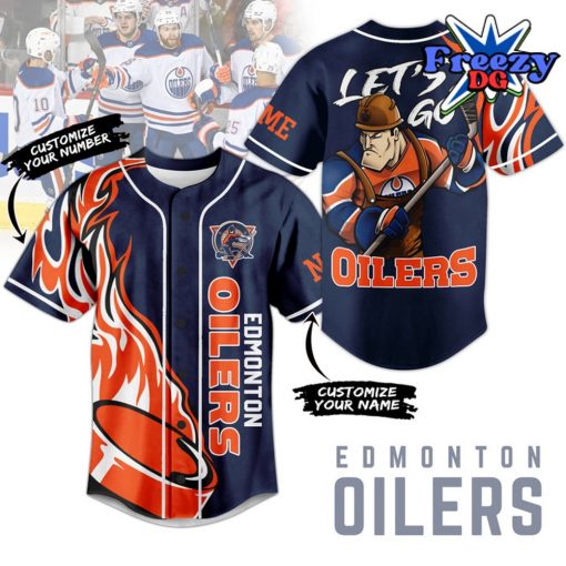 Edmonton Oliers Custom Name Baseball Jersey