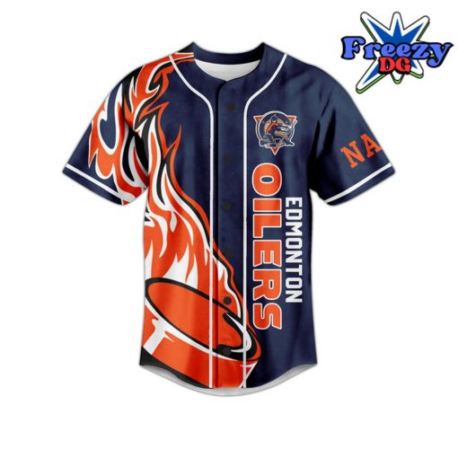 Edmonton Oliers Custom Name Baseball Jersey