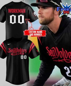 Gage Workman SeaWolves Baseball Jersey