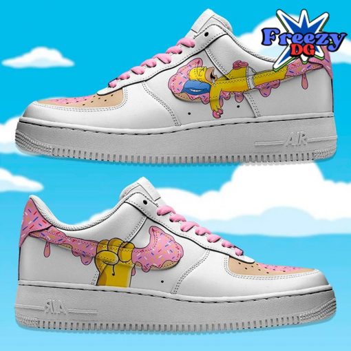 Homer Donuts Swoosh Simpsons Limited Editon Air Force 1