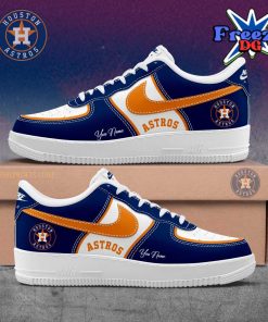 Houston Astros Collab Nike Custom Name Air Force 1 Shoes