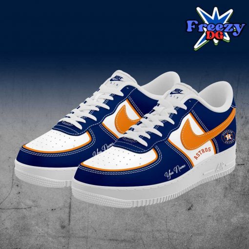 Houston Astros Collab Nike Custom Name Air Force 1 Shoes