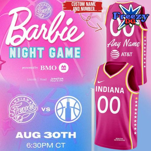 Indiana Fever x Barbie Night 2024 Basketball Jersey