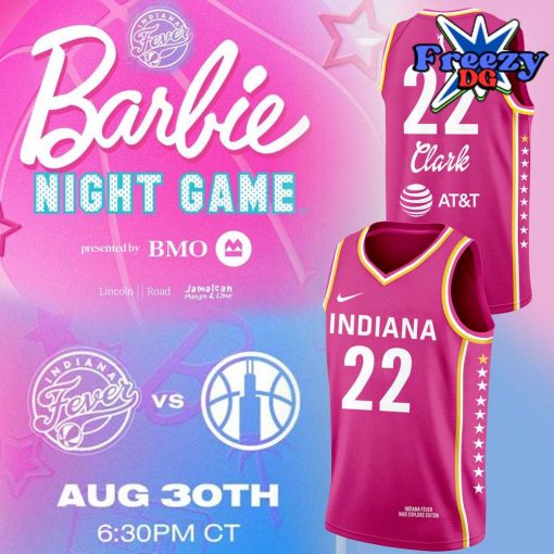 Indiana Fever x Barbie Night 2024 Basketball Jersey