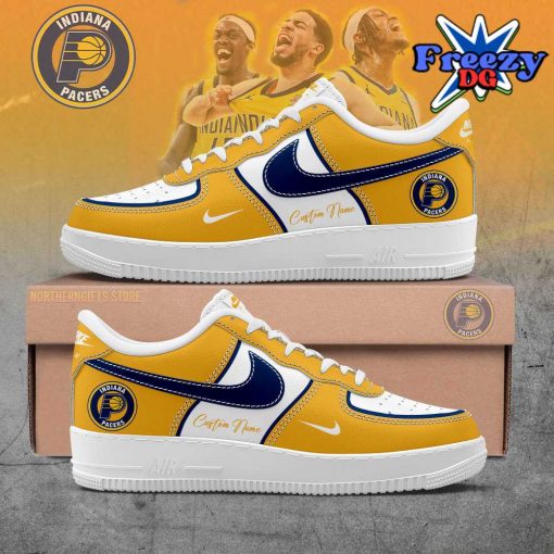 Indiana Pacers Collab Nike Custom Name Air Force 1 Shoes