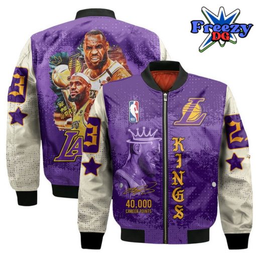 LeBron James 40K Career Points Bomber Jacket