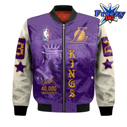 LeBron James 40K Career Points Bomber Jacket