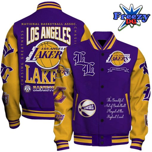 Los Angeles Lakers National Basketball Varsity Jacket