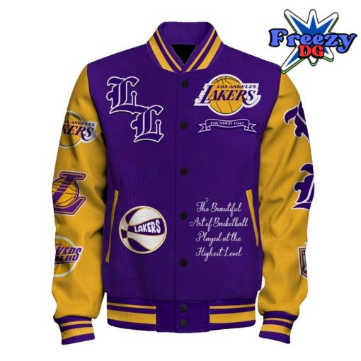 Los Angeles Lakers National Basketball Varsity Jacket