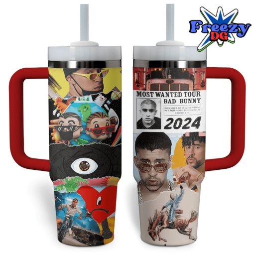 Most Wanted Tour Bad Bunny Stanley Tumbler 40oz