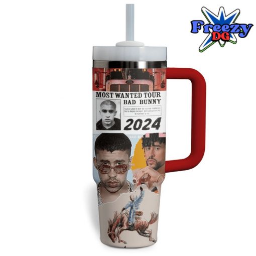 Most Wanted Tour Bad Bunny Stanley Tumbler 40oz