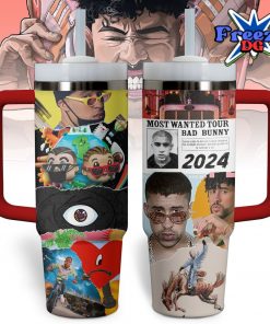 Most Wanted Tour Bad Bunny Stanley Tumbler 40oz