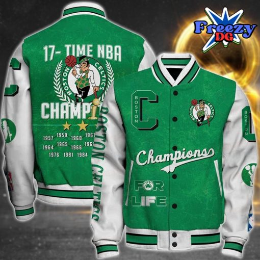 NBA Boston Celtics 17X Champions Varsity Jacket