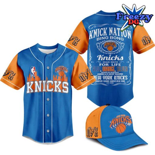 NBA Knick Nation Bing Bong Baseball Jersey