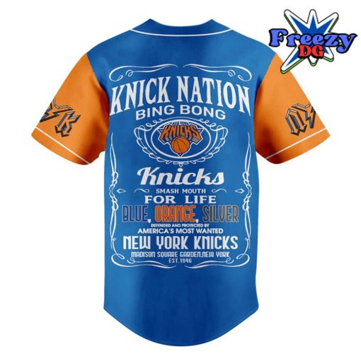 NBA Knick Nation Bing Bong Baseball Jersey