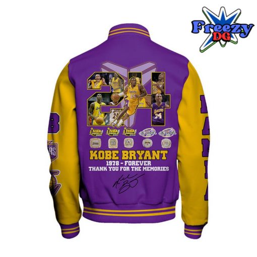 NBA Kobe Bryant Los Angeles Lakers Basketball Varsity Jacket