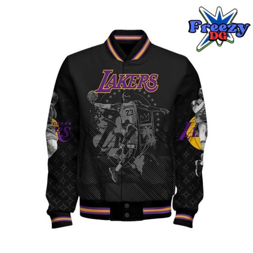 NBA LeBron James 23 The King Sport Pattern Varsity Jacket