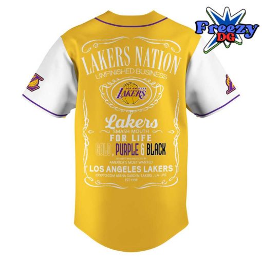 NBA Los Angeles Lakers Nation Baseball Jersey