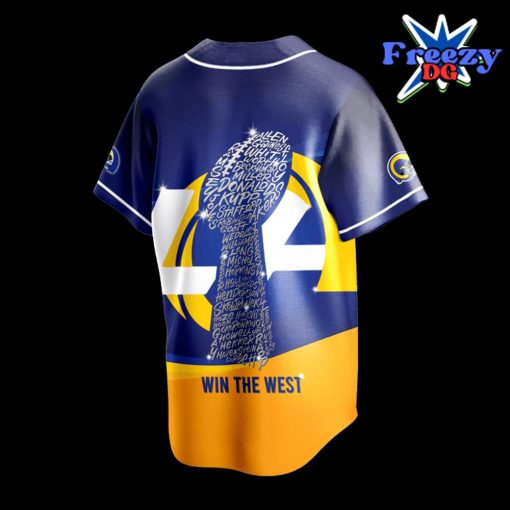 NFL Los Angles Rams 2024 Aaron Donald AOP Baseball Jersey