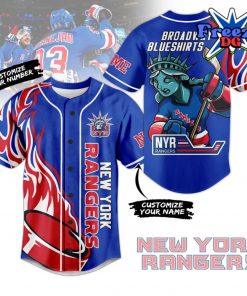 New York Broadway Blueshirts Baseball Jersey