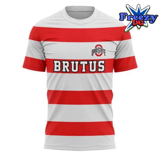 Ohio State Football Brutus Striped T-Shirt