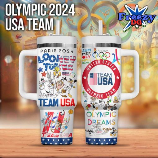 Olympic 2024 Team USA Looney Tunes Stanley Tumbler Cup