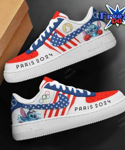 Olympic Paris 2024 Stitch Nike Air Force 1