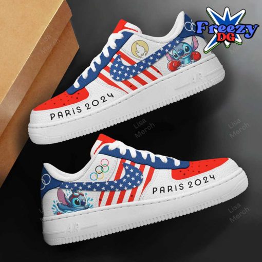 Olympic Paris 2024 Stitch Nike Air Force 1