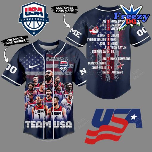 Olympic Paris 2024 Team USA Baseball Jersey