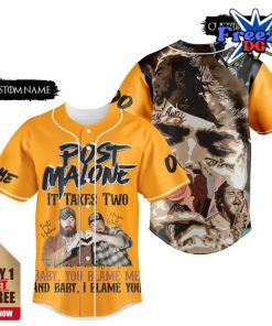 Post Malone It Takes Two Custom Name Baseball Jersey