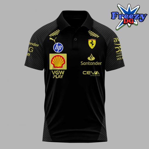 Scuderia Ferrari HP Italian GP 2024 Black Polo