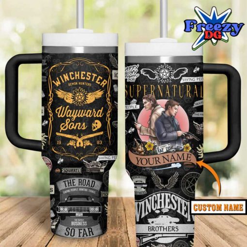 Supernatural Winchester Custom Name Stanley Tumbler 40oz