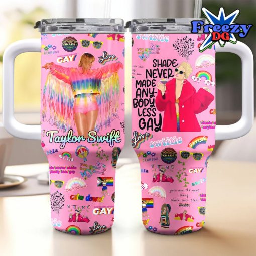 Taylor Swift Pride Month Stanley Tumbler 40oz