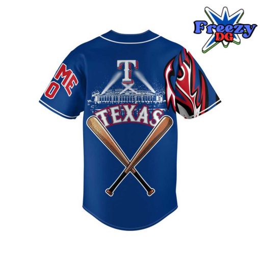 Texas Rangers MLB Personalized Baseball Jersey