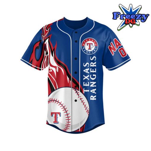 Texas Rangers MLB Personalized Baseball Jersey