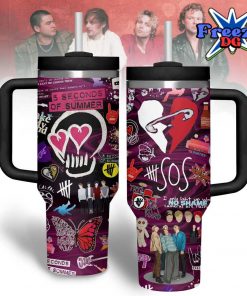 5 Seconds Of Summer Pink Heart Stanley Tumbler