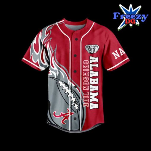 Alabama Crimson Tide Custom Roll Tide Baseball Jersey