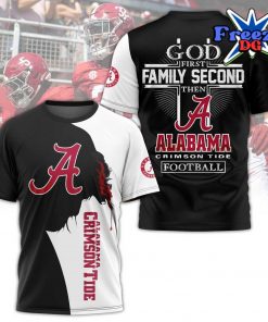 Alabama Crimson Tide God Family Football T-shirt