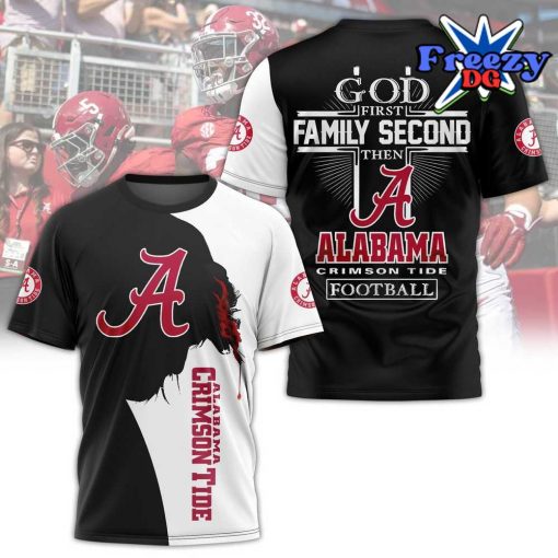 Alabama Crimson Tide God Family Football T-shirt