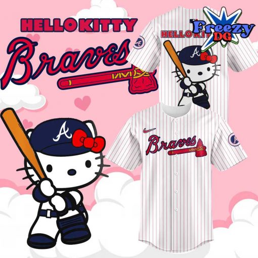 Atlanta Braves x Hello Kitty Night 2024 Baseball Jersey