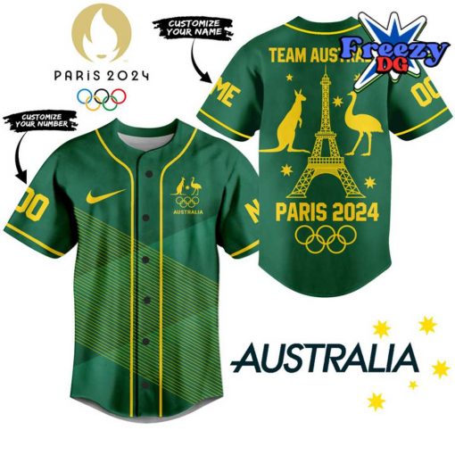 Australia Olympic Paris 2024 Baseball Jersey