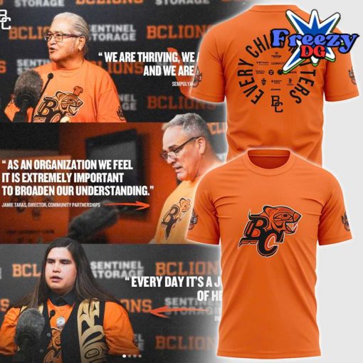 BC Lions Every Child Matters 2024 T-Shirt